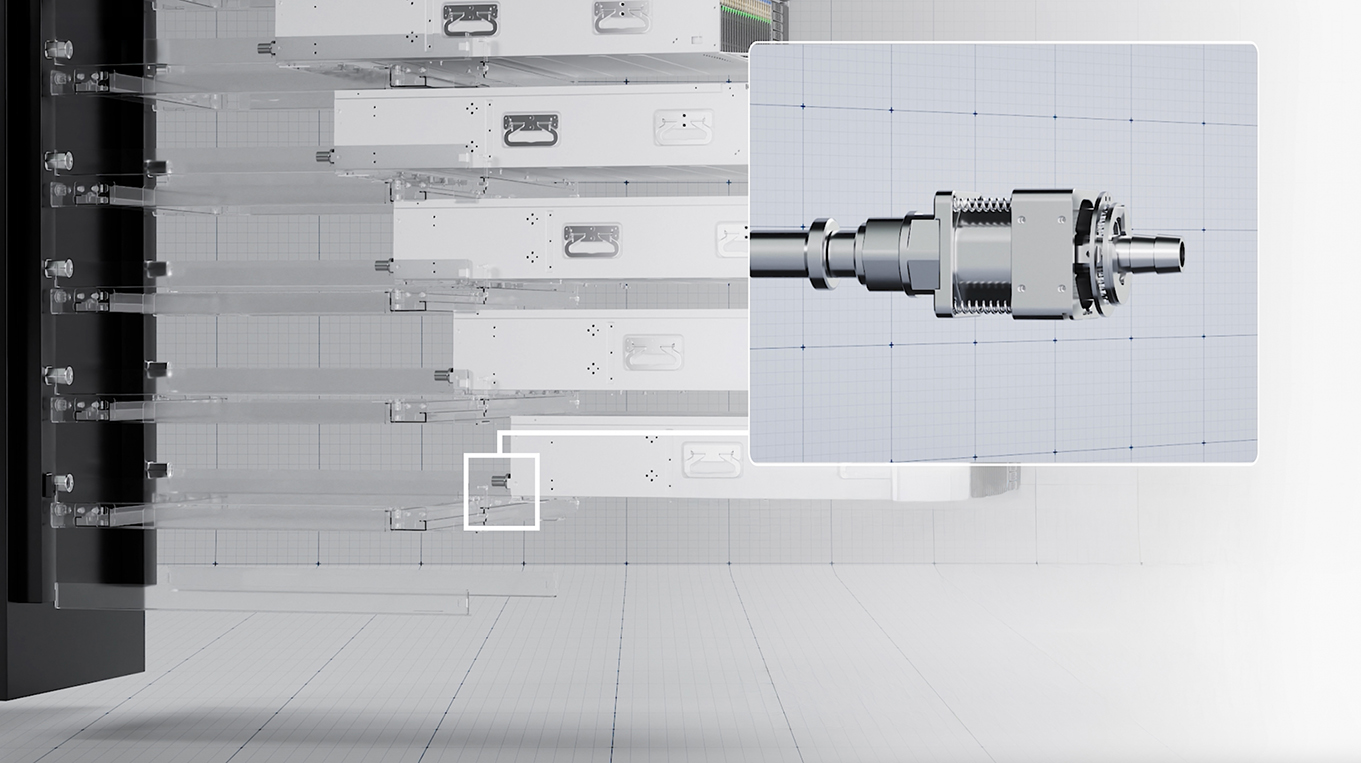 Southco Blind Mate connettori ad accoppiamento cieco raffreddamento a liquido data center floating adaptor