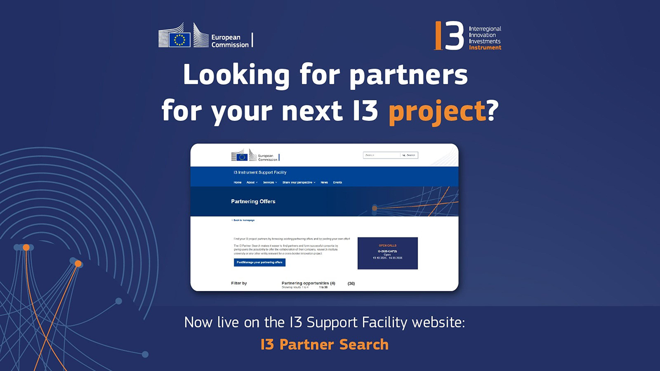 Commissione Europea I3 strumento ricerca partner progetti interregionali partenariati