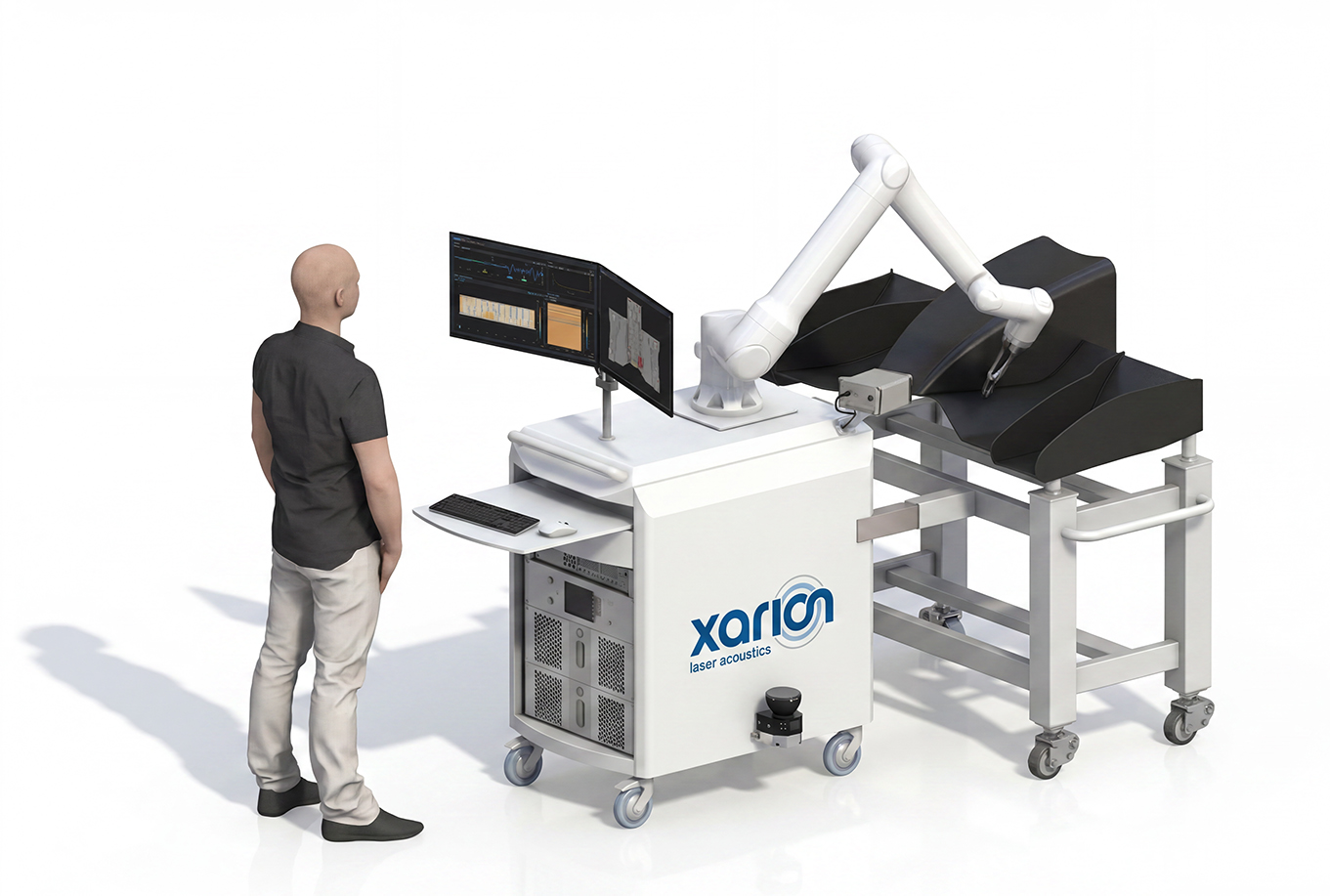  Xarion Laser Acoustics LEA tecnologia ultrasuoni controlli non distruttivi LEAbot