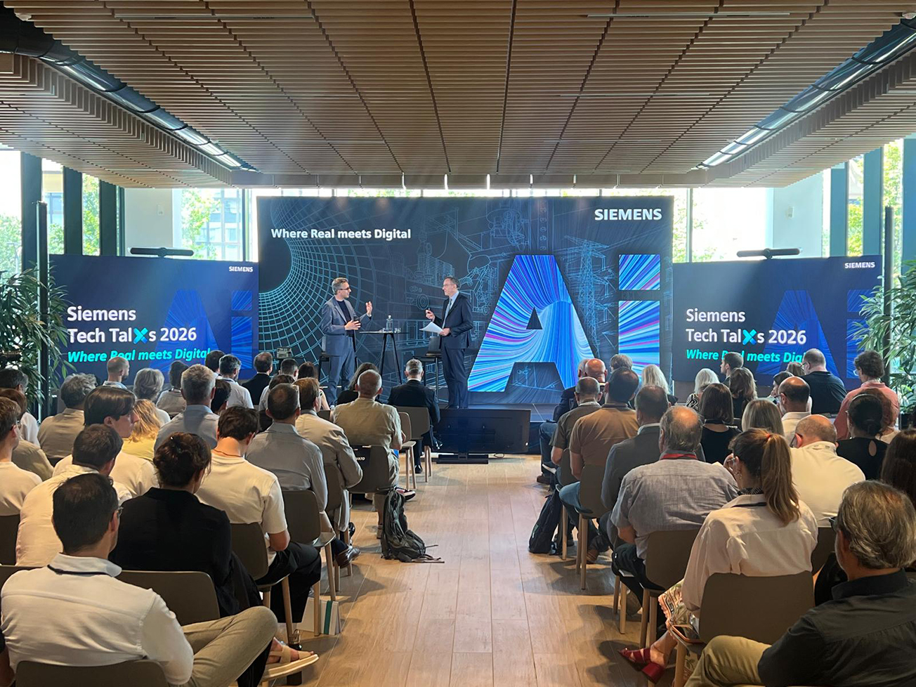  Siemens Tech Talks 2026 trasformazione digitale Physical AI Floriano Masoero Casa Siemens